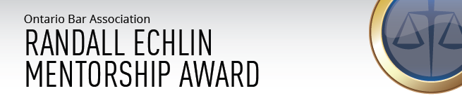 Randall Echlin Mentorship Award